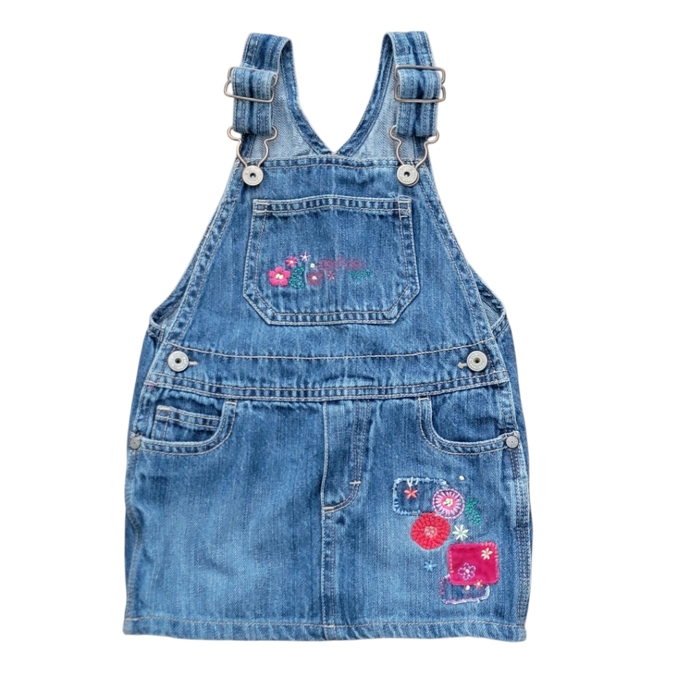 OshKosh B'gosh Embroidered Overall‎ Denim Jumper 24 months